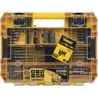 Dewalt DT70763-QZ, Drill, Drill bit set, Masonry, Metal, Ground High-Speed Steel (HSS-G), 85 pc(s), SDS Plus Masonry Drill Bits: 5mm x 160mm,6mm x 160mm,8mm x 160mm,10mm x 160mm,12mm x 160mm Gold...