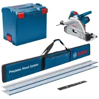 Bosch Professional Gkt55gce+2xfsn1400+1fsnvel+l-boxx Tauchkreissäge