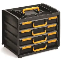 Raaco Sortimentsbox Handliche Box mit 4 Fächern