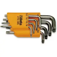 Beta Utensili Torx T9/t10/t15/t20/t25/t27/t30/t40 Schraubenschlüssel 8 Stücke
