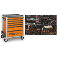 HBM Beta 7 Werkzeugwagen zum Beladen, orange, 240-teilig, 2400S O7/E-S
