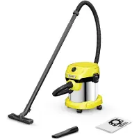 Kärcher WD 2 Plus S V-15/4/18, 1000 W, Trommel-Vakuum, Trocken&Nass, Staubbeutel, 15 l, Schaum