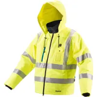 Makita DCJ206Z Gr. XL yellow Akku Thermo Jacket