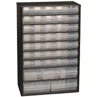 Raaco Stahl-Schubladenschrank mit 40 Schubladen - 30 x 15 x 47 cm