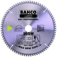 Bahco 48 Zähne 0° Feinzahn Hartmetallbestückte Kreissägeblatt Für Holzmaterialien 216 Mm