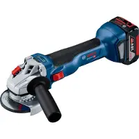 Bosch Professional 18V System GWS 18V-10 - Winkelschleifer a Akku (Bürstenlos, Ø 125 mm, 9000 U/min, 2 x 4.0 Ah, in L-BOXX)