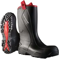 Dunlop Sicherheitsstiefel schwarz PUROFORT + RUGGED FULL SAFETY, S5, EU-Schuhgröße: 39