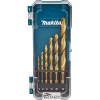 Makita Set mit 6 Metallbohrern HSS-TiN