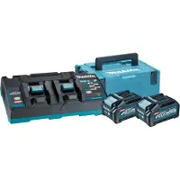 Makita 40V 2X4.0Ah Xgt Stromversorgungsset (Bl4040X2+Dc40Rb)