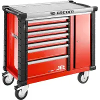 Facom Mobile Werkbank 7 Schubladen, Rot
