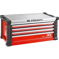 Facom Werkzeugtruhe 4 Schubladen 5 Module, rot
