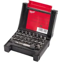 Milwaukee Estuche de puntas compacto de 27 piezas PH1 x2 / PH2 x2 / PH3 x1 / PZ1 x2 / PZ2 x4 / PZ3 x2 / TX10 x