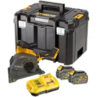 DeWalt DCG200T2-QW Akku-Mauernutfräse 125mm 2x6Ah 18/54V Li-Ion im Koffer