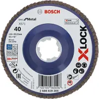 Bosch PRO X571 X-Lock Fächerschleifscheibe, 115 mm, G40