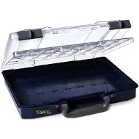 Raaco CarryLite 55 4x8-0/DLU, Blau, Polycarbonat (PC), Polypropylen (PP), 337 mm, 278 mm, 58 mm, 806 g