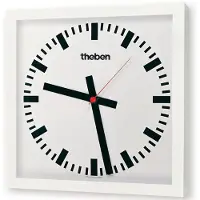 Theben 5009252 KNX Nebenuhr, einseitige Wanduhr OSIRIA 251 BQ KNX