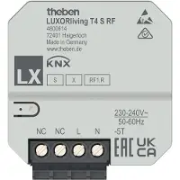 Theben 4800614 LUXORliving 4-fach Funk-Tasterschnittstelle UP LUXORliving T4 S RF