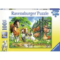 Ravensburger 100 Teile Kinder Puzzle XXL Versammlung der Tiere 10689