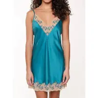 Lingadore Night Slipdress Turquoise & Sand | Grösse: XL | Farbe: Türkis/Print
