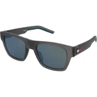 Tommy Hilfiger Eyewear TH 1975/S Herren-Sonnenbrille Vollrand Quadratisch Kunststoff-Gestell, grau
