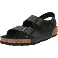 Birkenstock Damen Milano Knöchelriemen Sandalen Triple Schwarz