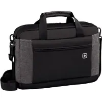 Wenger Laptop Tasche Underground, Laptop bis 16", Laptop- & Tabletfach, Organizer, Quick-Case, B 430 x H 310 x L 90 mm, 9 l, Polyester, schwarz/grau