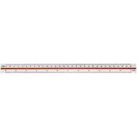 Linex 100413044, Maßstabslineal, Weiß, Matte, cm, 30 cm, 1 Stück(e)