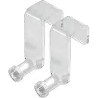 Sigel Flipchart Haken Business, 60 x 33 x 80 mm, für Flipchartpapier mit Universallochung, 2 Stück