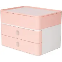HAN Schubladenbox Smart-Box plus Allison flamingo rose, Kunststoff, Rose, 2 Schublade(n), 260 mm, 19,5 cm, 190 mm