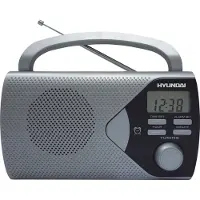 Hyundai PR 200S, Tragbar, Analog, AM, FM, LCD, Grau, C
