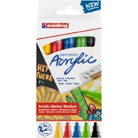 Edding Acrylic 5100-5-s Marker 5 Einheiten