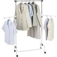 Wenko Kleiderständer Garderobenständer Kleiderstange Standgarderobe Trio 2 Arme