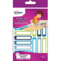 Avery Stift-Etiketten, Papier, 10 x 50 mm, farbige Rahmen