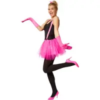 Dressforfun Faschingskostüm Tutu Tüllrock mit Hosenträgern – Rosa – Damen – Größe XXL