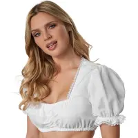 TecTake dressforfun - Dirndlbluse Antonia M - Faschingskostüm Halloween Kostüm Faschingskostüm Karneval Partykleidung - 303041
