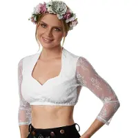 TecTake dressforfun - Dirndlbluse Gretl L - Faschingskostüm Halloween Kostüm Faschingskostüm Faschingspartykleidung - 303102