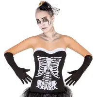 Dressforfun Frauenkostüm sexy Skelett Lady