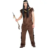 Dressforfun Herrenkostüm Indianer Cherokee