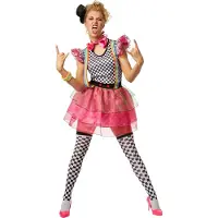 Dressforfun Faschingskostüm Neon Clown – Damen – Größe XL