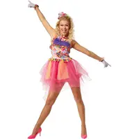 Dressforfun Frauenkostüm Musikstar der 80er Jahre