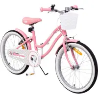 Actionbikes Motors Actionbikes Kinderfahrrad Starlight 20 Zoll | Jugendfahrrad - V-Brake Bremsen - Kettenschutz - Fahrradständer - Kinder Fahrrad - 6-9 Jahre - Rosa