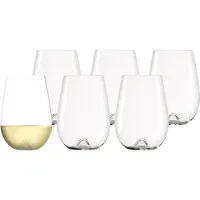 Stölzle 6x Lausitz Vulcanos Weißweinbecher / Weißweinglas 475 ml