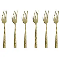 Amefa Dessertgabeln Felicity Hammered Champagne (6-teilig)