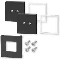 Zack Montageset Carvo Black (2-teilig)