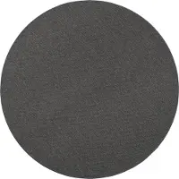 Snapstyle Bentzon Natur Flachgewebe Teppich Anthrazit 160cm Rund