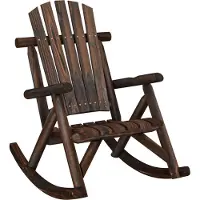 vidaXL Garten-Schaukelstuhl 69x96x101 cm Massivholz Fichte