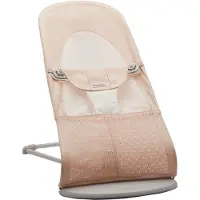 BabyBjörn Balance Soft Babywippe Mesh, Perlmuttrosa/Weiß
