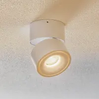 Egger Licht DLS LED-Strahler Clippo, weiß, 2.700 K, dimmbar, weiß / opal, für Wohn- / Esszimmer, Aluminium, Modern, LED Deckenlampe