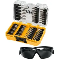 Dewalt 47pc Screw Driving Set+Safety Glasses