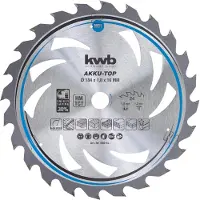 Kwb 586154, Spanholzplatte, Glasfaserverstärkter Kunststoff, Holz, 18,4 cm, 1,6 cm, Hartmetall-bestücktes Wolfram (TCT), 1,2 mm, 1,8 mm